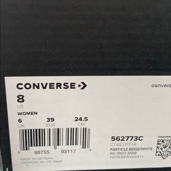 Converse Ctas Lift Leather HighTop - Picture 8 of 9